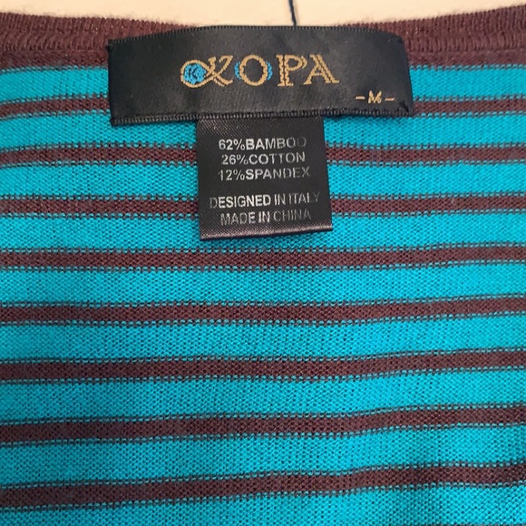 Deep V stripped T-Shirt - Picture 5 of 6